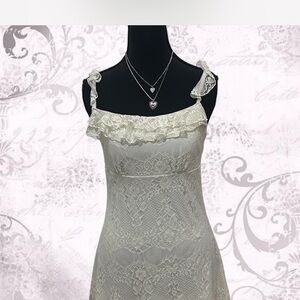 Copper Key Cream Lace Mini Top/Dress